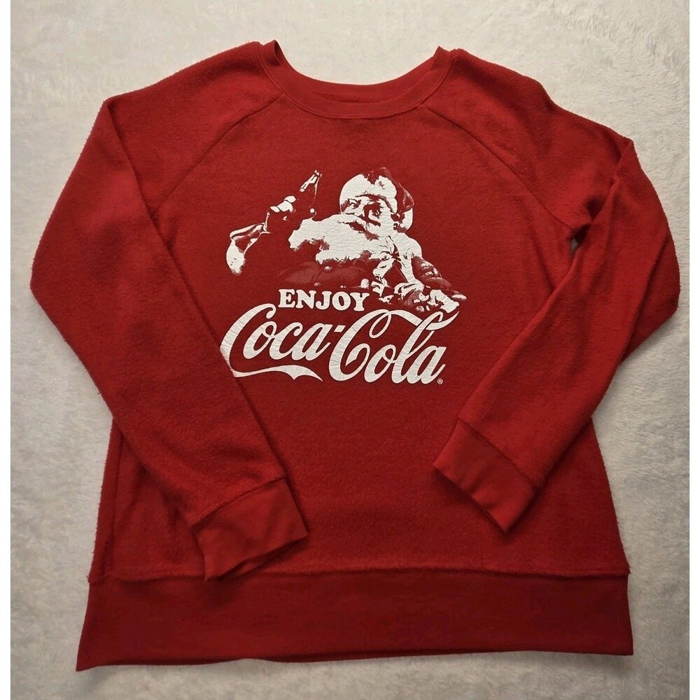 Coke-Cola Red Womens Sweatshirt Soft Small